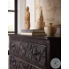 Mercantile Dark Brown Flora 3 Drawer Chest