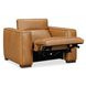 MS Rich Brown Caramel Leather Fresco Power Recliner with Power Headrest