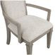Mariana Vintage Cream Upholstered Arm Chair Set of 2