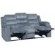 Willow Gray 86" Sofa with Dual Recliner