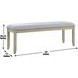 Carena Brown 54" Upholstered Bench