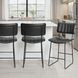 Tribeca Black Vegan Leather Counter Height Stool