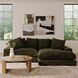 Plunge Dark Green 2 Piece Modular Sectional with Pillows