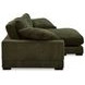 Plunge Dark Green 2 Piece Modular Sectional with Pillows
