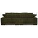 Plunge Dark Green 2 Piece Modular Sectional with Pillows