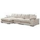 Plunge Cappuccino 3 Piece Modular Large Sectional with Pillows