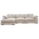 Plunge Cappuccino 3 Piece Modular Large Sectional with Pillows
