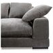 Plunge Charcoal 3 Piece Modular Large Sectional with Pillows