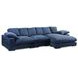 Plunge Navy 3 Piece Modular Large Sectional with Pillows