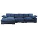 Plunge Navy 3 Piece Modular Large Sectional with Pillows