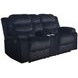 Willow Black 75" Console Loveseat with Dual Recliner