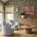 Darcy Travertine Round Outdoor Concrete Top Occassional Table Set