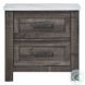 1457 Antique Grey And White Nightstand