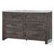 1457 Antique Grey And White Drawer Dresser