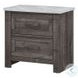 1457 Antique Grey And White Nightstand