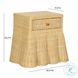 Pentra Natural Rattan 1 Drawer Nightstand