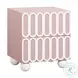 Tori Motif Mauve Nightstand