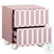 Tori Motif Mauve Nightstand
