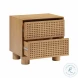 Miles Natural 2 Drawer Nightstand