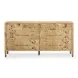 Brandyss Natural Burl 7 Drawer Dresser