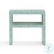 Derry Blue Capiz Shell 1 Shelve Nightstand