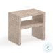 Derry Lavender Capiz Shell 1 Shelve Nightstand