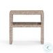 Derry Lavender Capiz Shell 1 Shelve Nightstand