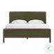 Hella Forest Green Velvet King Upholstered Bed