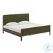 Hella Forest Green Velvet King Upholstered Bed