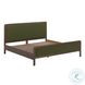 Hella Forest Green Velvet King Upholstered Bed