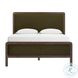 Hella Forest Green Velvet Upholstered Panel Bedroom Set
