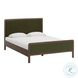 Hella Forest Green Velvet Upholstered Panel Bedroom Set