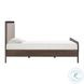 Hella Taupe Velvet King Upholstered Bed