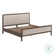 Hella Taupe Velvet King Upholstered Bed