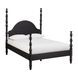 Rosalie Black Queen Poster Bed