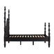 Rosalie Black Queen Poster Bed