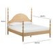 Rosalie Natural King Poster Bed