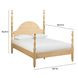 Rosalie Natural Queen Poster Bed