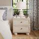 Grappa Whitewashed 2 Drawer Nightstand