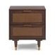 Sierra Dark Chocolate Brown 2 Drawer Nightstand