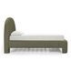 Orphea Kale Green Performance Fabric Queen Upholstered Panel Bed