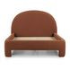 Orphea Autumn Red Performance Fabric Queen Upholstered Panel Bed
