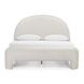 Orphea Off White Performance Fabric Upholstered Panel Bedroom Set