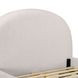 Orphea Off White Performance Fabric Queen Upholstered Panel Bed