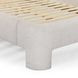 Orphea Off White Performance Fabric Queen Upholstered Panel Bed
