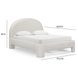 Orphea Off White Performance Fabric Queen Upholstered Panel Bed