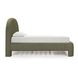 Orphea Kale Green Performance Fabric King Upholstered Panel Bed