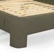 Orphea Kale Green Performance Fabric King Upholstered Panel Bed