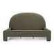 Orphea Kale Green Performance Fabric King Upholstered Panel Bed