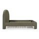 Orphea Kale Green Performance Fabric King Upholstered Panel Bed